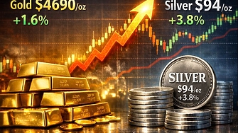 Заради заплахата от търговска война между САЩ и Европа: златото и среброто с исторически рекорди