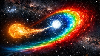 Астрономи наблюдаваха звезда, създаваща цветна ударна вълна