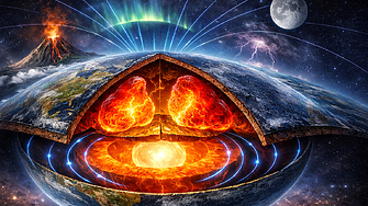 Гигантски структури дълбоко в Земята моделират магнитното ѝ поле от 265 млн. години  