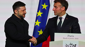 Зеленски пристигна в Париж за среща с Макрон